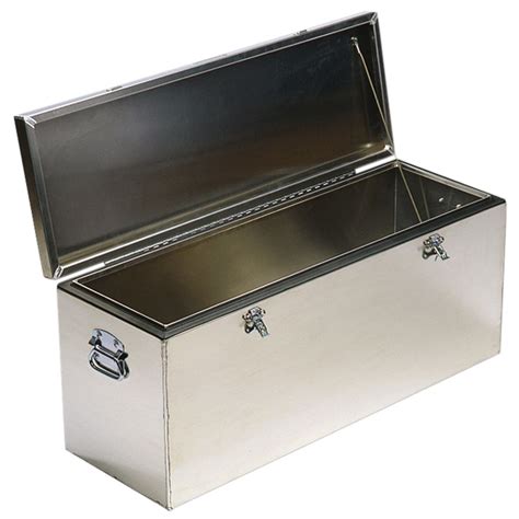 6 foot metal box with hinged lid|lightweight metal box with lid.